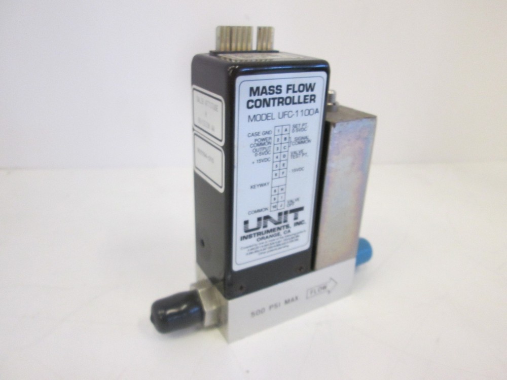 Unit Instruments, UFC-1100A, Mass Flow Controller, 100 SCCM, N2O, Used