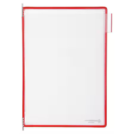 TARIFOLD P030 Pivoting Pockets, Red, PK10