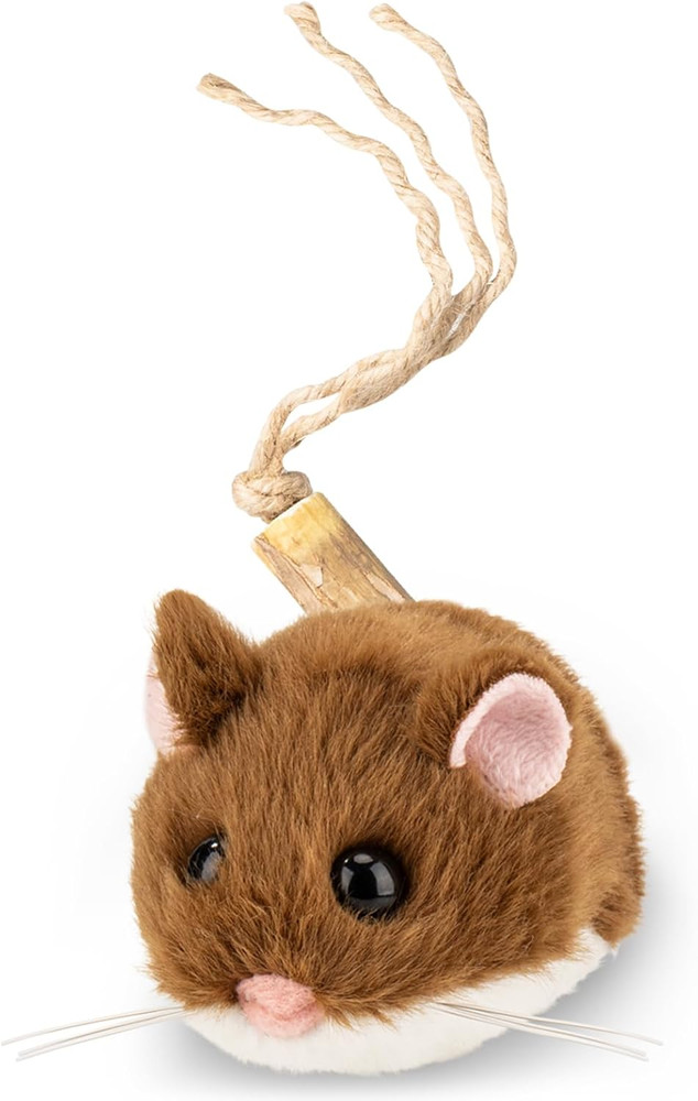Migipaws Interactive Migimouse Cat Toy 360° Rolling & Spin with Wiggling Tail fo