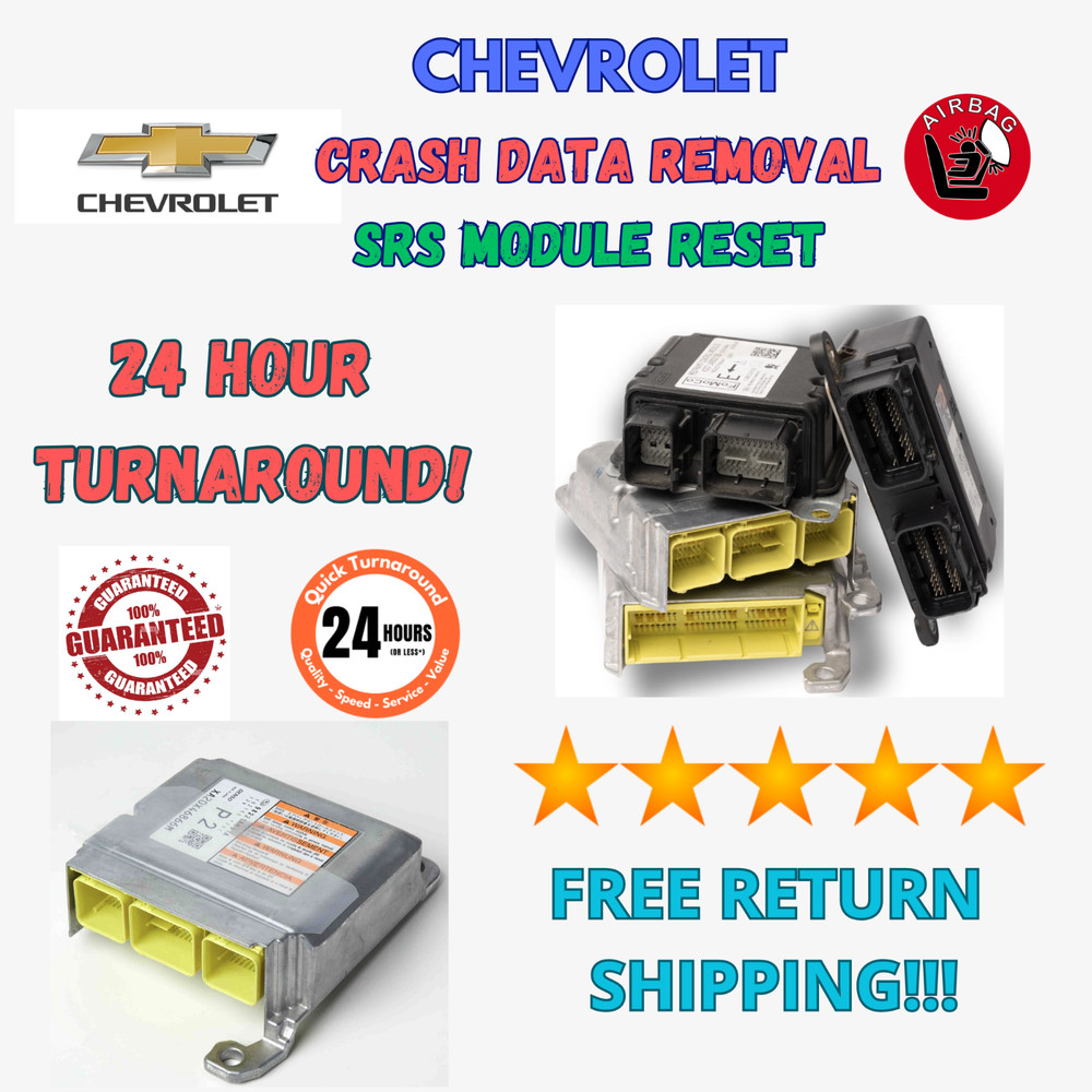 CHEVROLET CHEVY CRASH DATA RESET – SRS RESTRAINT MODULE REPROGRAM SERVICE