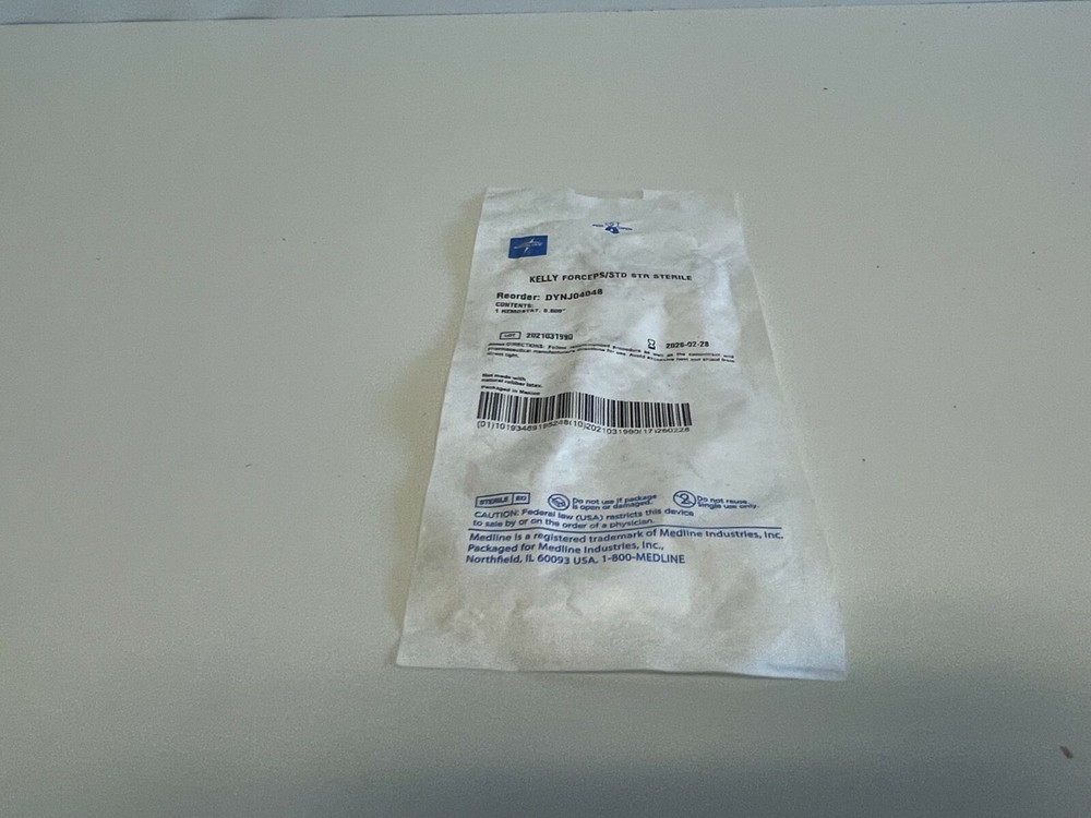 D10: MEDLINE DYNJ04048 Kelly Forceps STD