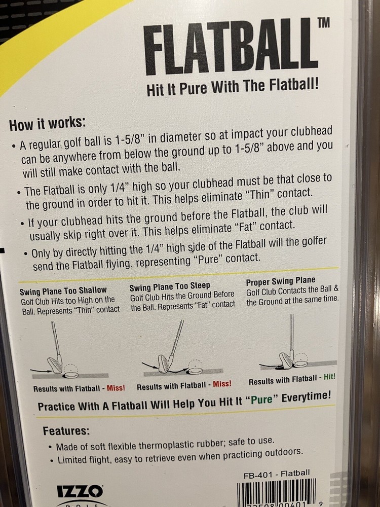 IZZO Golf Flatball Training Aid