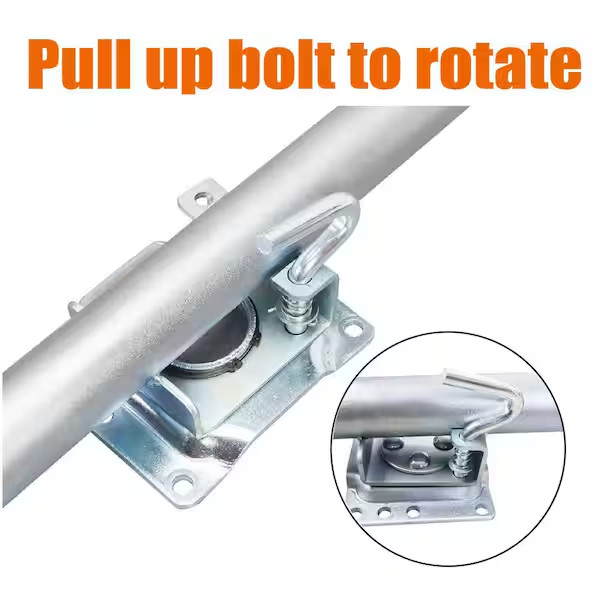 1,000 Lbs. Side-Wind Bolt-On Trailer Jack with Wheel