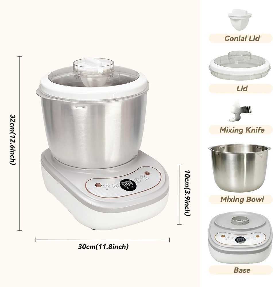 Large Capacity Bread Maker with Stainless Steel Bowl=
