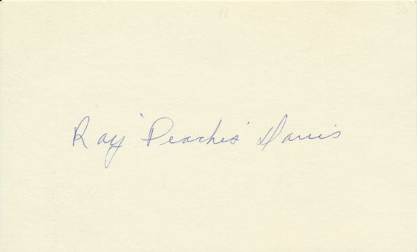 Roy Peaches DAVIS / Signature Signed