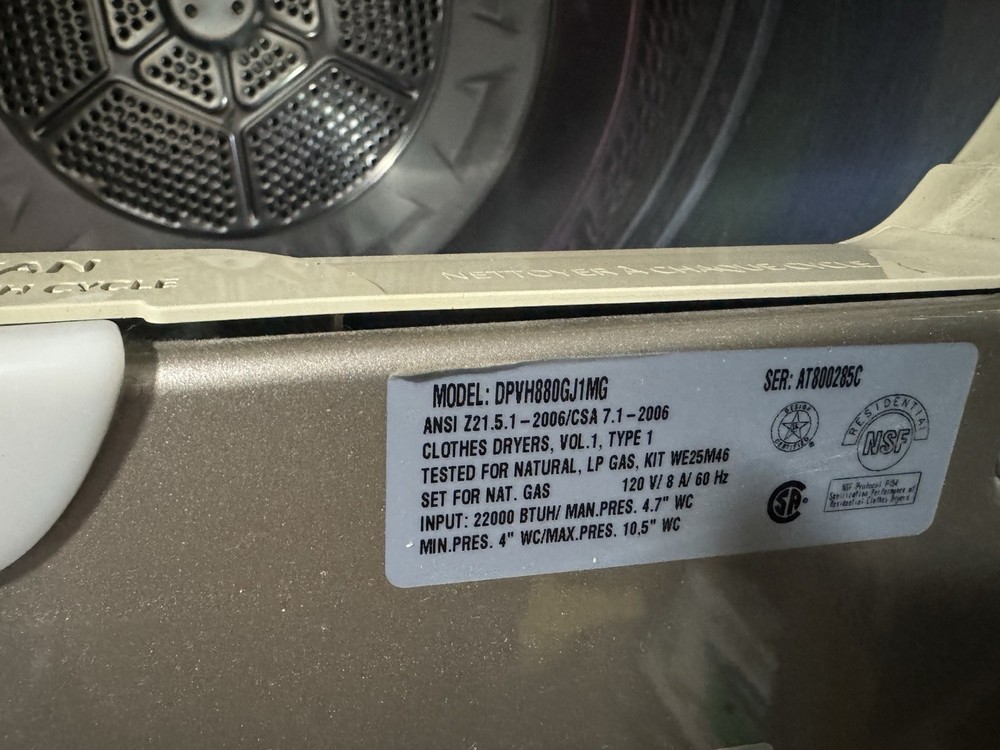 GE Washer and Dryer Set Combo