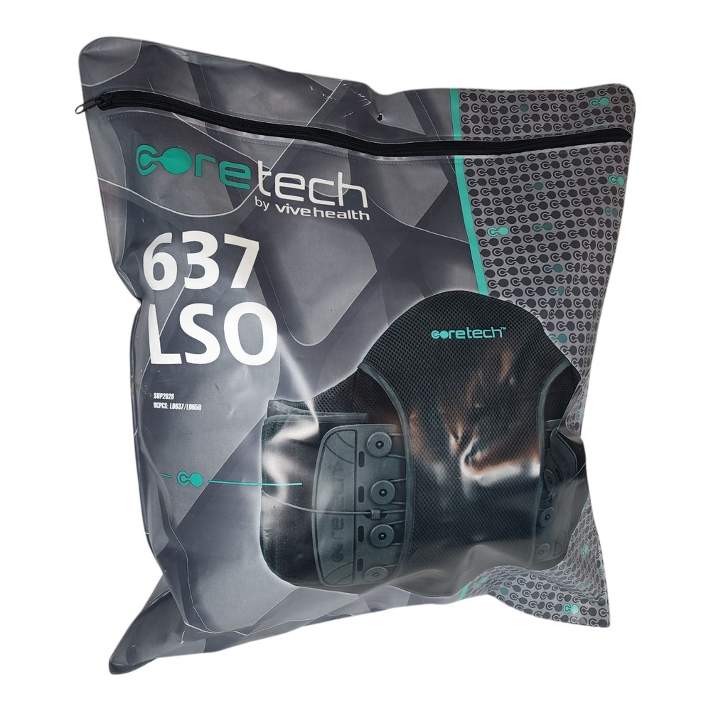 Coretech 637 Adjustable Back Support Brace Lower Lumbar Pain