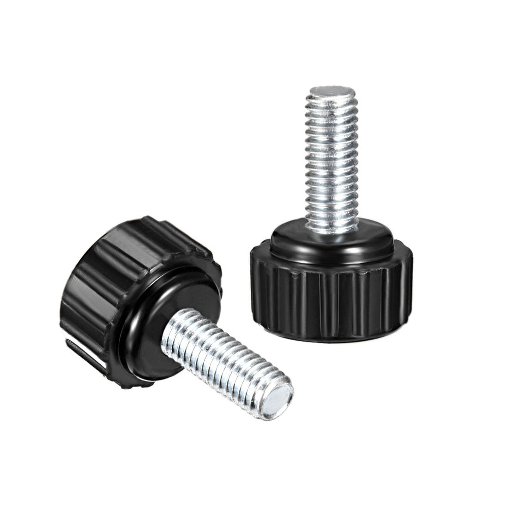 M5 x 15mm Male Thread Knurled Locking Knobs 5pcs