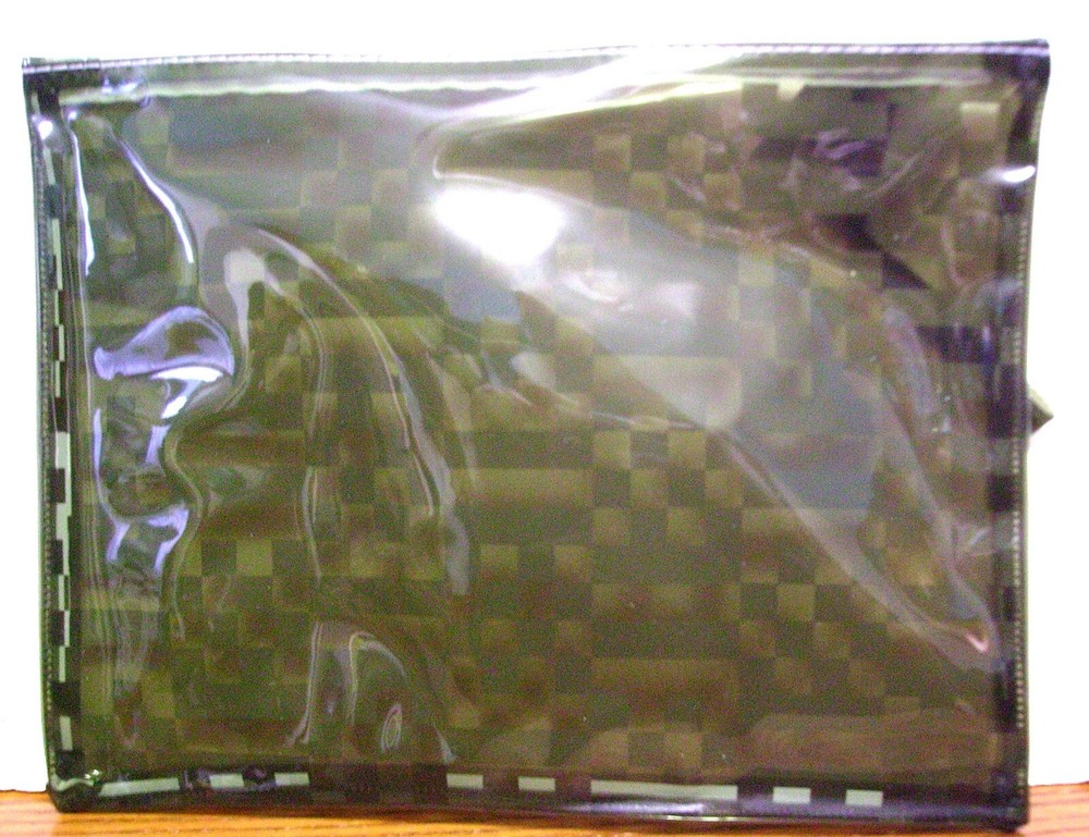 WET/DRY POUCH GREEN SEE THROUGH