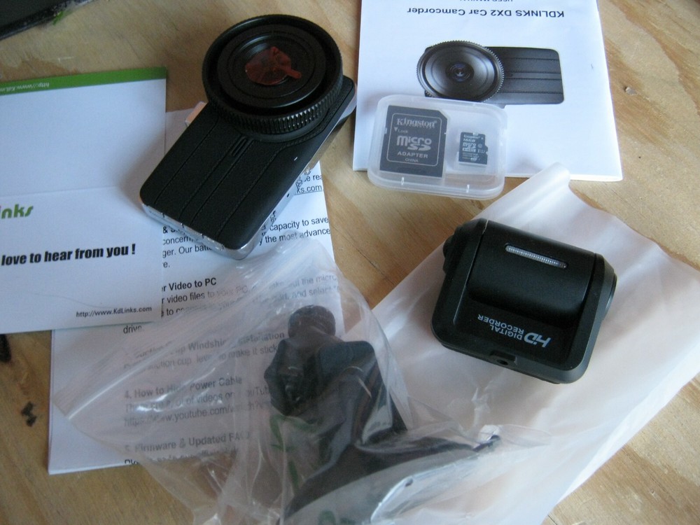 KDLINKS DX2 Car Camcorder DashCam 290* Wide Angle Coverage