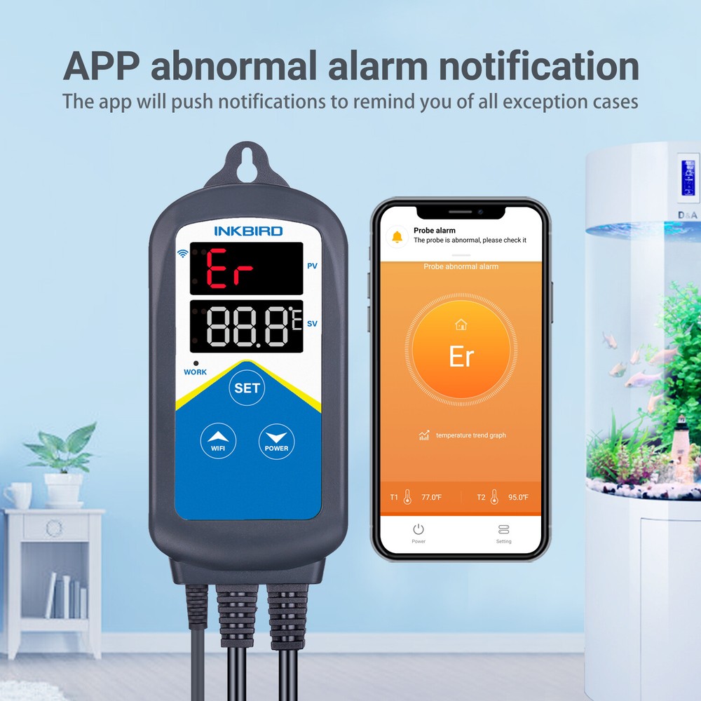 Inkbird Wifi Temperature Controller Wireless Thermostat 306A Overheating Protect