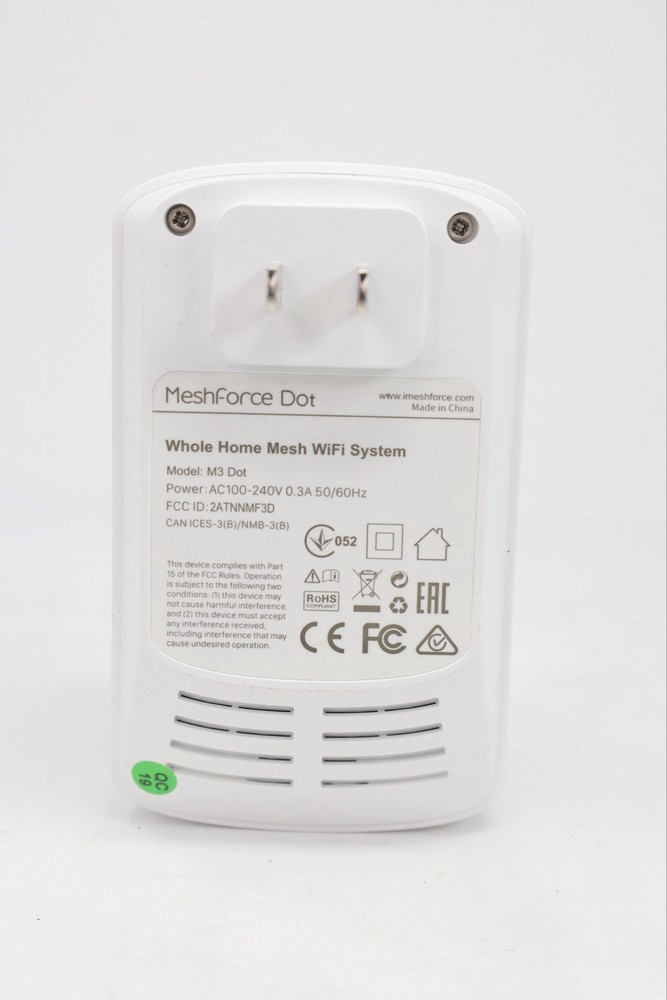 Meshforce M3S White - Mesh WiFi Wireless Internet Router 2x Mesh Points 1x Dot