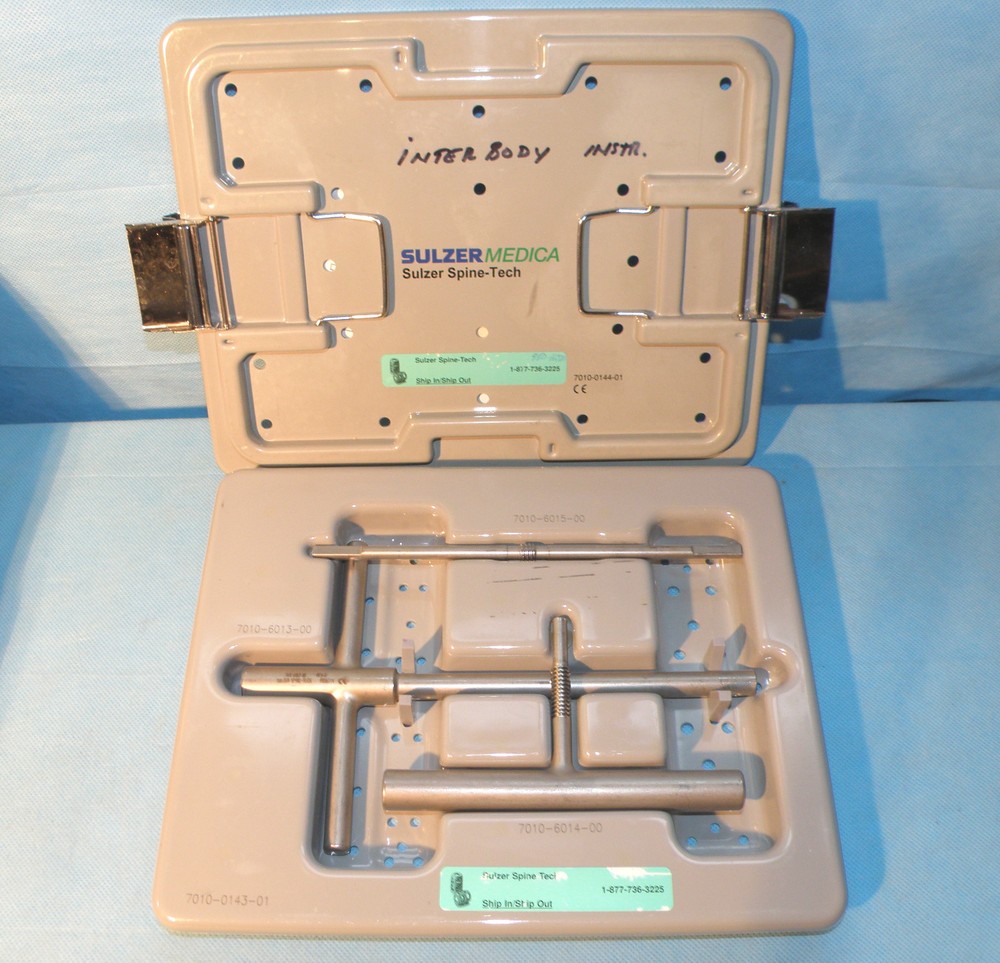 SULZER Spinetech Spinal orthopedic instrument set, Interbody