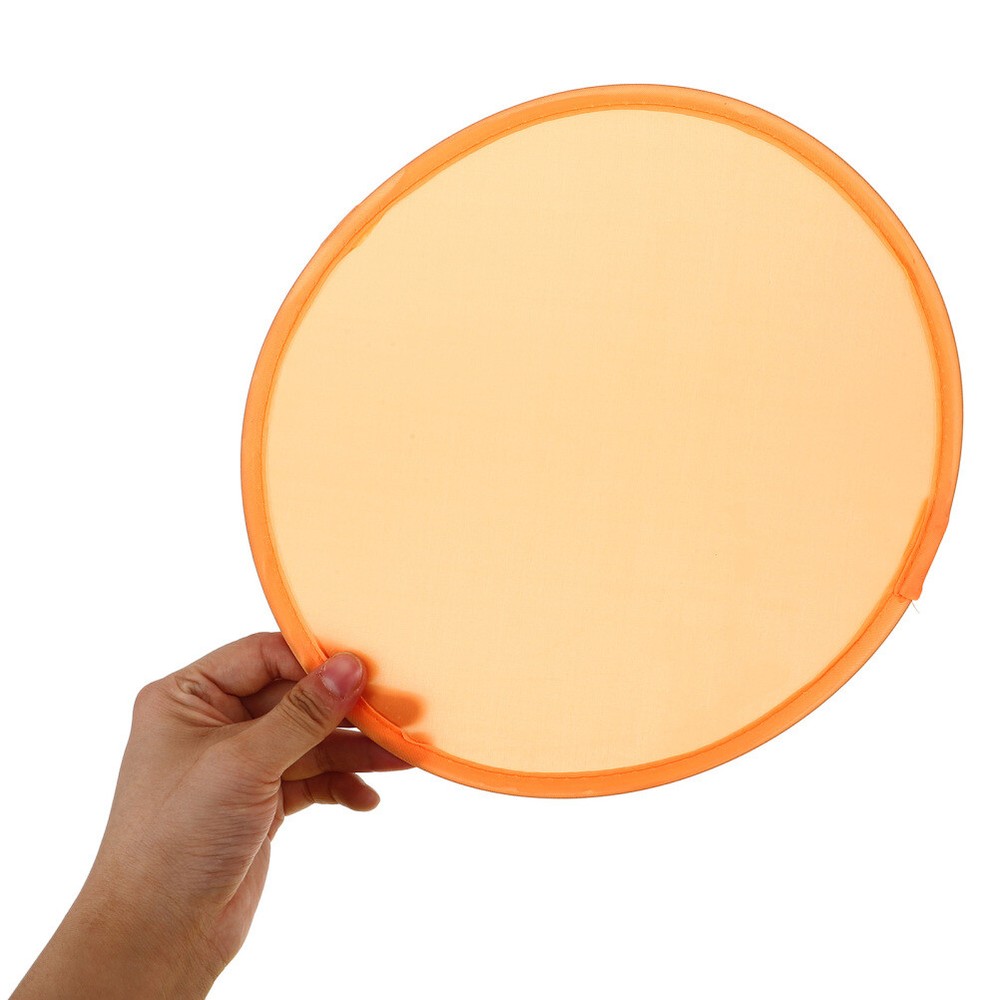 16pcs Foldable Flying Disc Flying Plate Plaything Foldable Fan