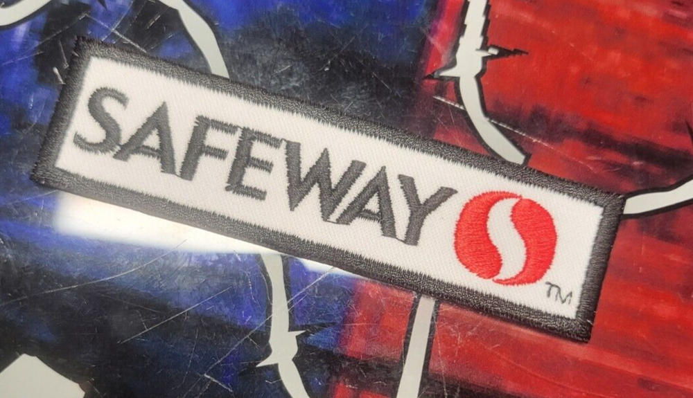 EMBROIDERED SAFEWAY GROCERY STORES PATCH (Please Read Ad)