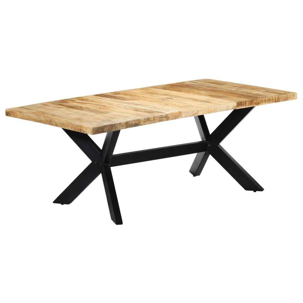 Dining Table Kitchen Table Dining Room Dinner Table Solid Mango Wood vidaXL