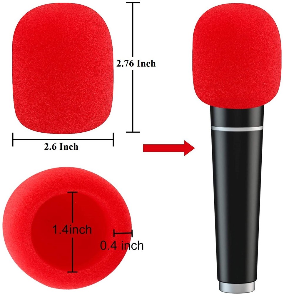 5 Pack Colorful Microphone Windscreen for SLX-D Wireless Microphone System Shure