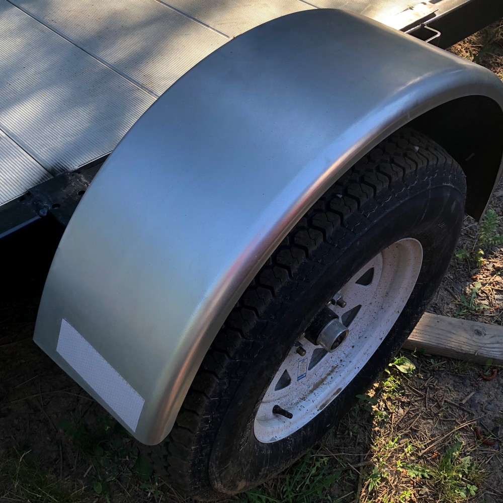 For 14"-16" Wheel NEW Steel Round Single Axle Trailer Fender & Fender back