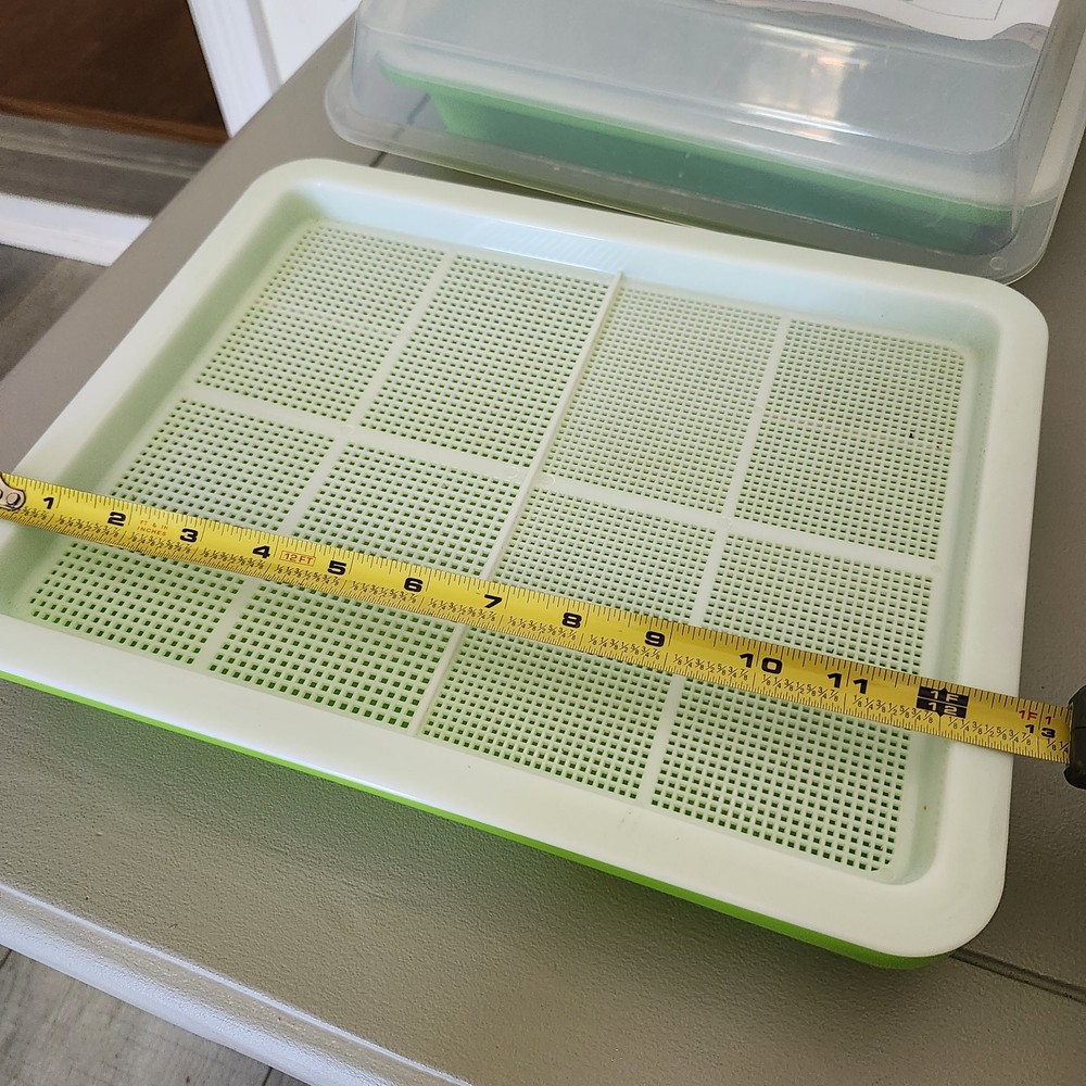 2- Pack Microgreens Sprouter Tray for Sprout Horticultural Hydroponics