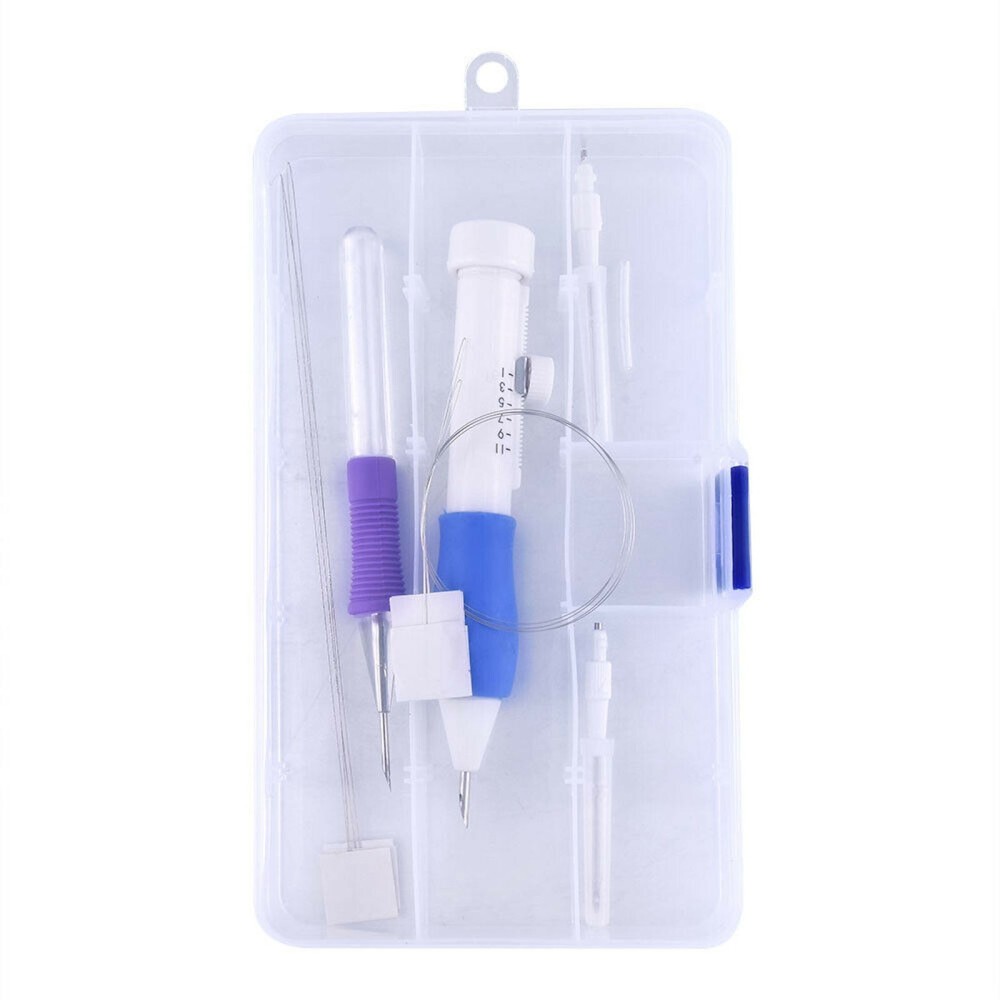 Punch Needle Kit Magic Embroidery Pen Set Stitching Thread Sewing Tool DIY