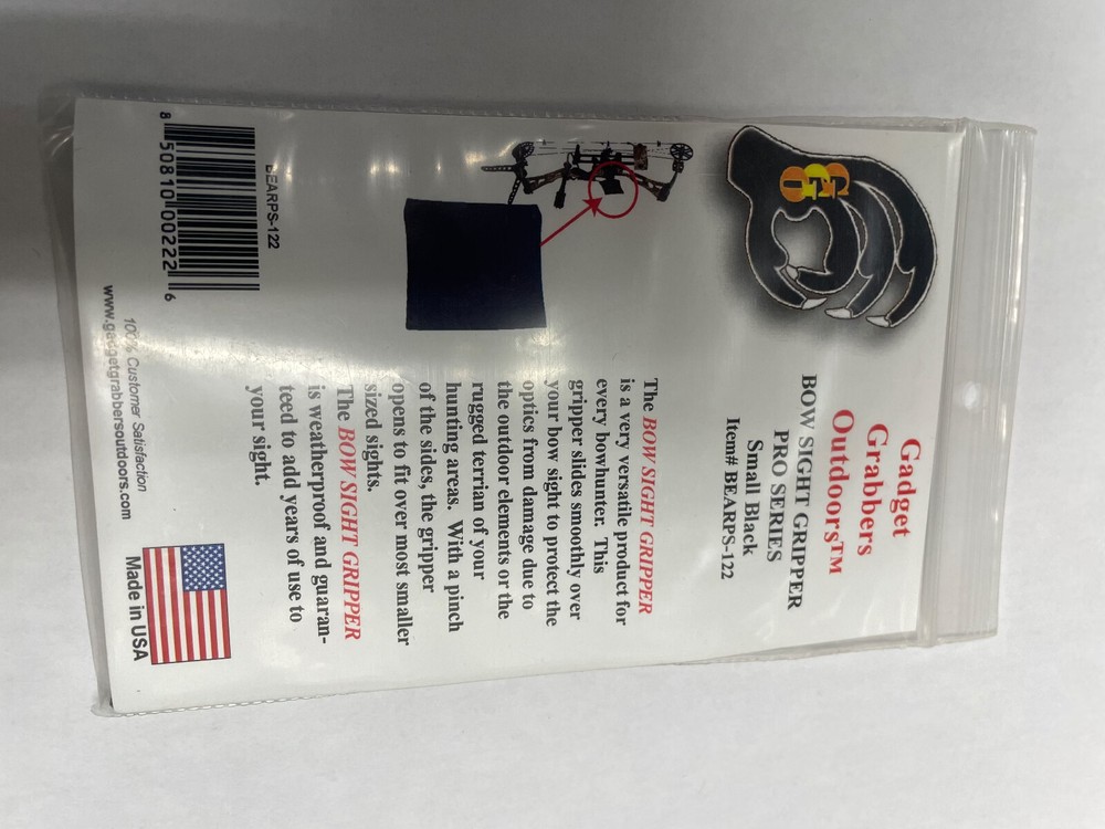 Bear Archery Scope Cover / small Black 3.5" x 3.5"