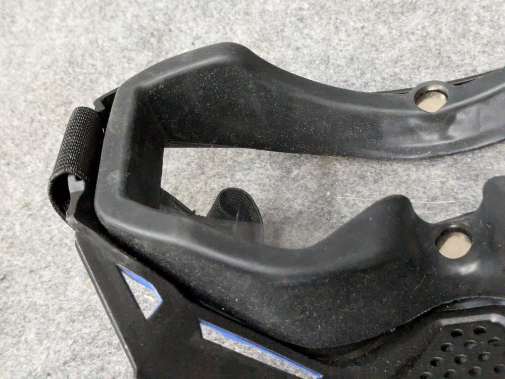 Black/Blue Airsoft tactical face mask