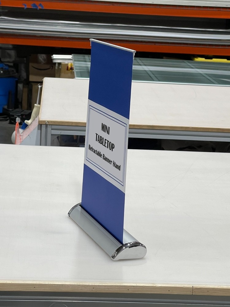 11 ¾"x17"（ A3 ） Mini Tabletop Retractable Banner Stand