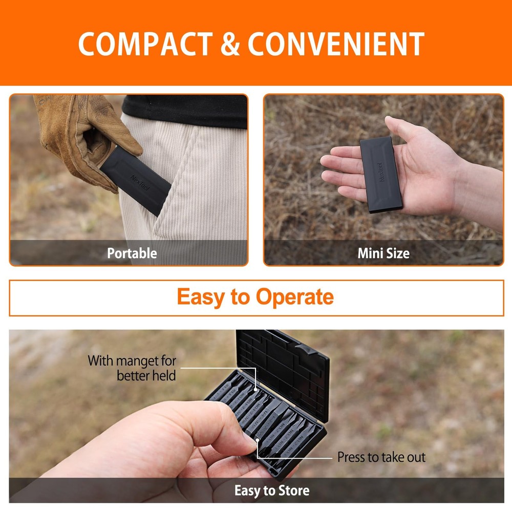 NexTool 10 Pack Replacement DoubleEnded Screwdriver Bit for Leatherman MultiT...