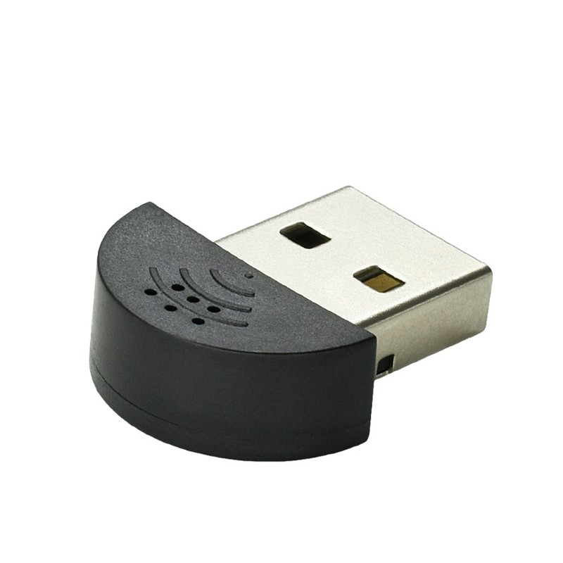 Portable Mini USB 2.0 Microphone Recording MIC Adapter for Computer PC