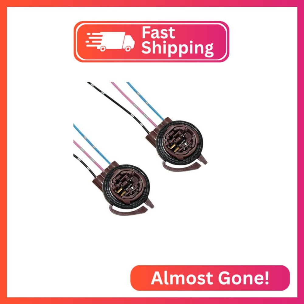 2PCS 3156 3157 Pre-Wired Harness Sockets, Car LED Bulbs Socket Adapters, Bulb Pi
