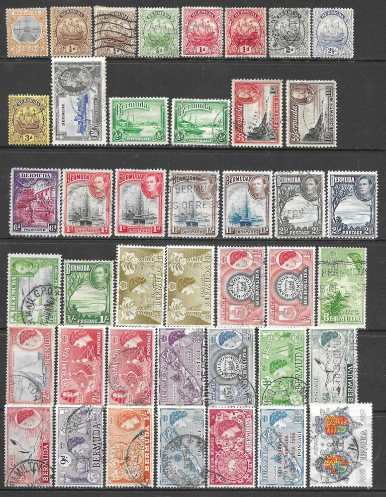 Bermuda 1906-1976 Mixed Selection 101 x Values MH/Used