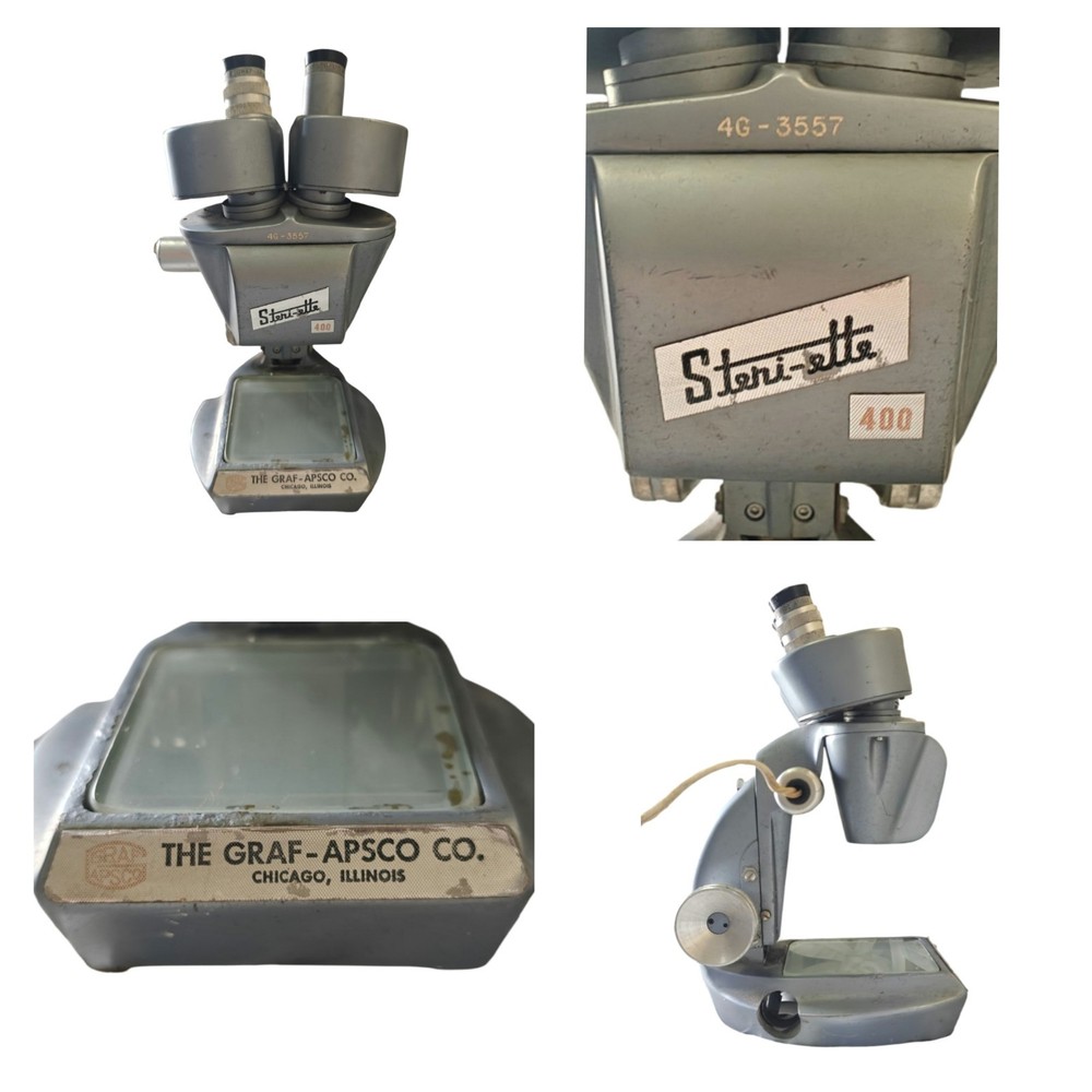 The Graf-Apsco Co. Steri-ette 400 Microscope