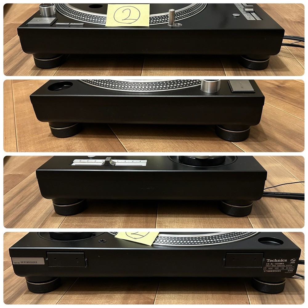 Technics SL-1200MK5 DJ Record Player Turntable System Pair Set FullyFunction