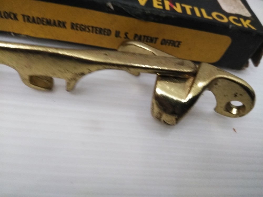 Vintage Slaymaker Ventilock No 37 Window Latch Lock Solid Brass