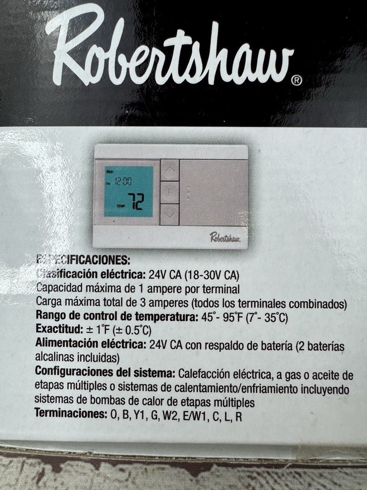 New Robertshaw RS3210 Digital Programmable Thermostat Multi-Stage