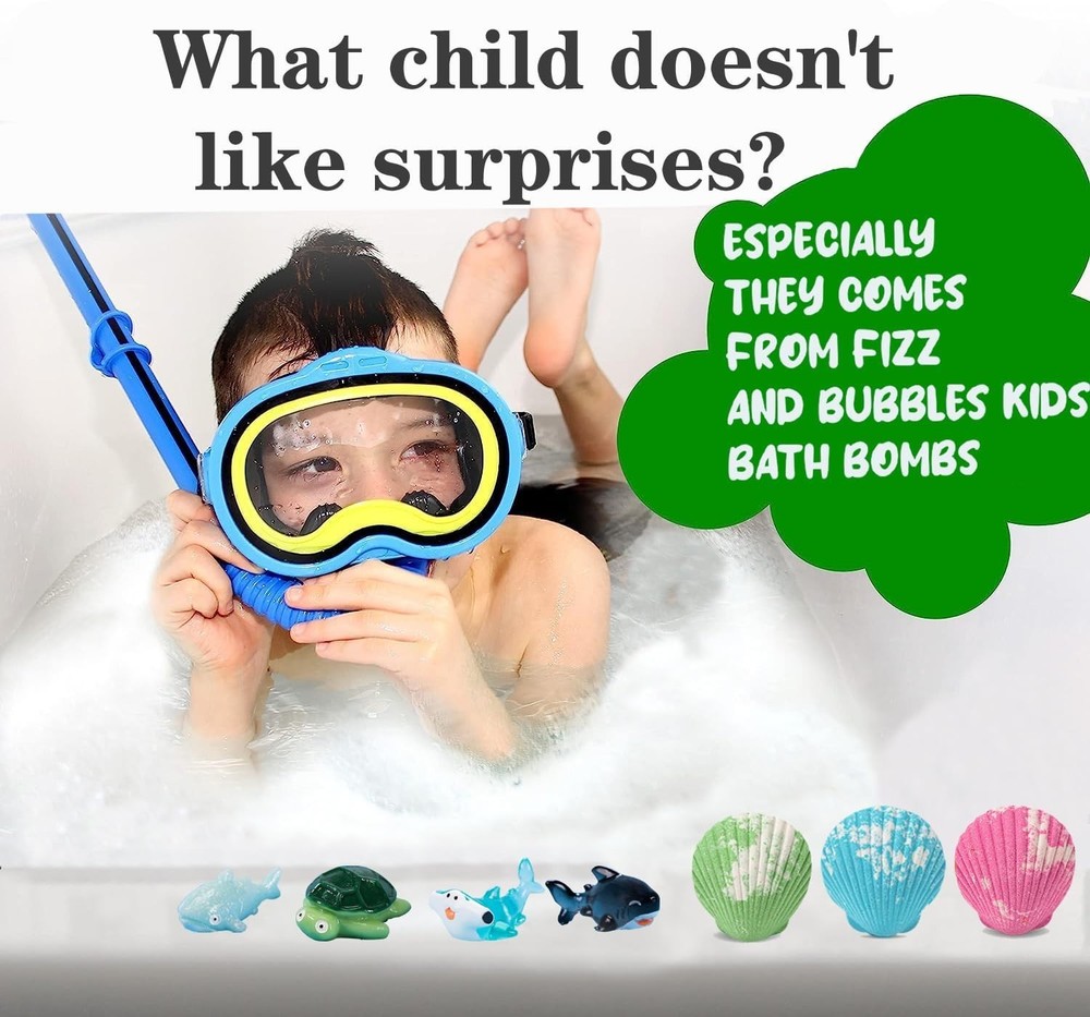 Bath Bombs for Kids with Surprise Inside, 20 Pack Handmade Bath Bomb Gift Set...