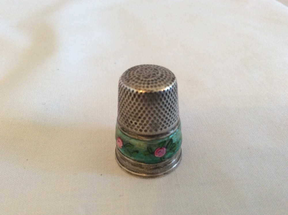 Antique German Gabler Enamelled Thimble