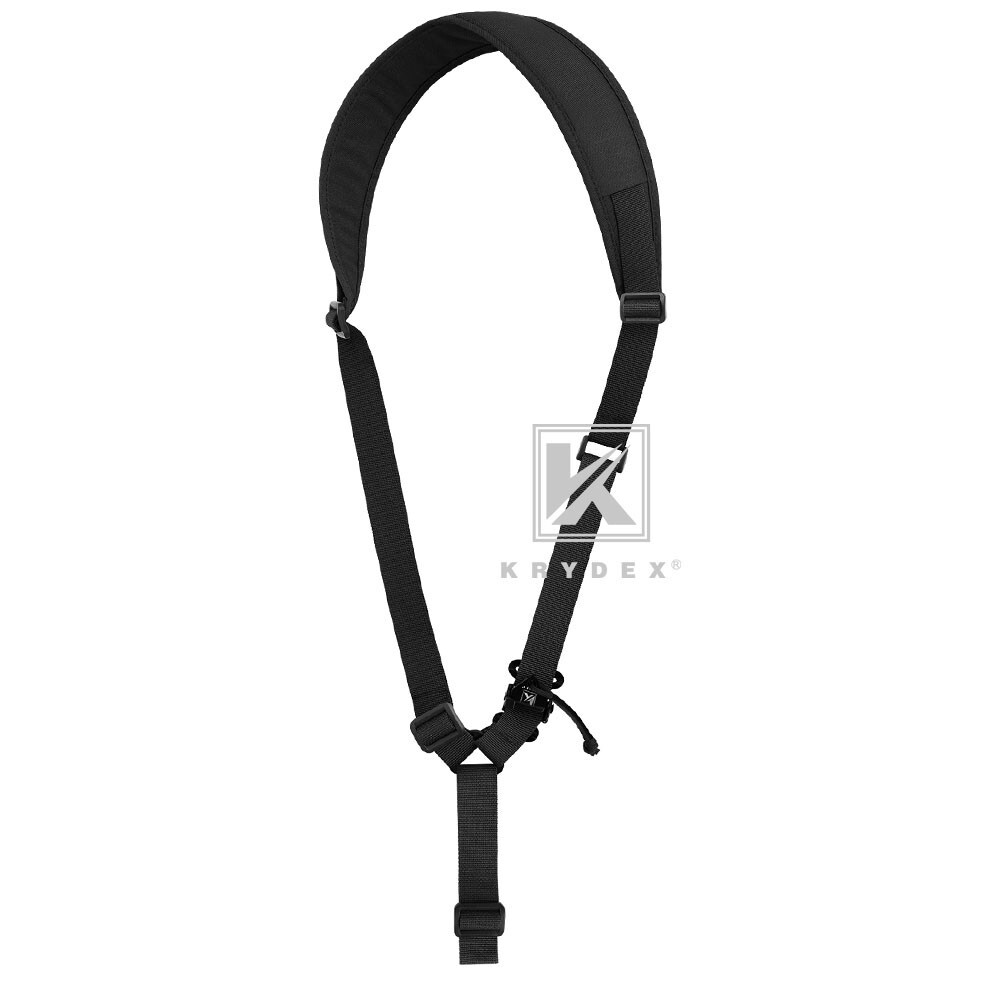 KRYDEX Tactical Sling Strap Modular Slingster Pull Tab 1Point Quick Adjust Black