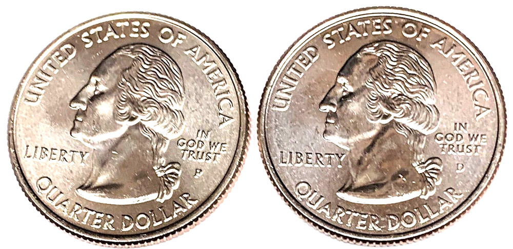# C2874 FLORIDA STATEHOOD QUARTERS, P & D from MINT ROLLS