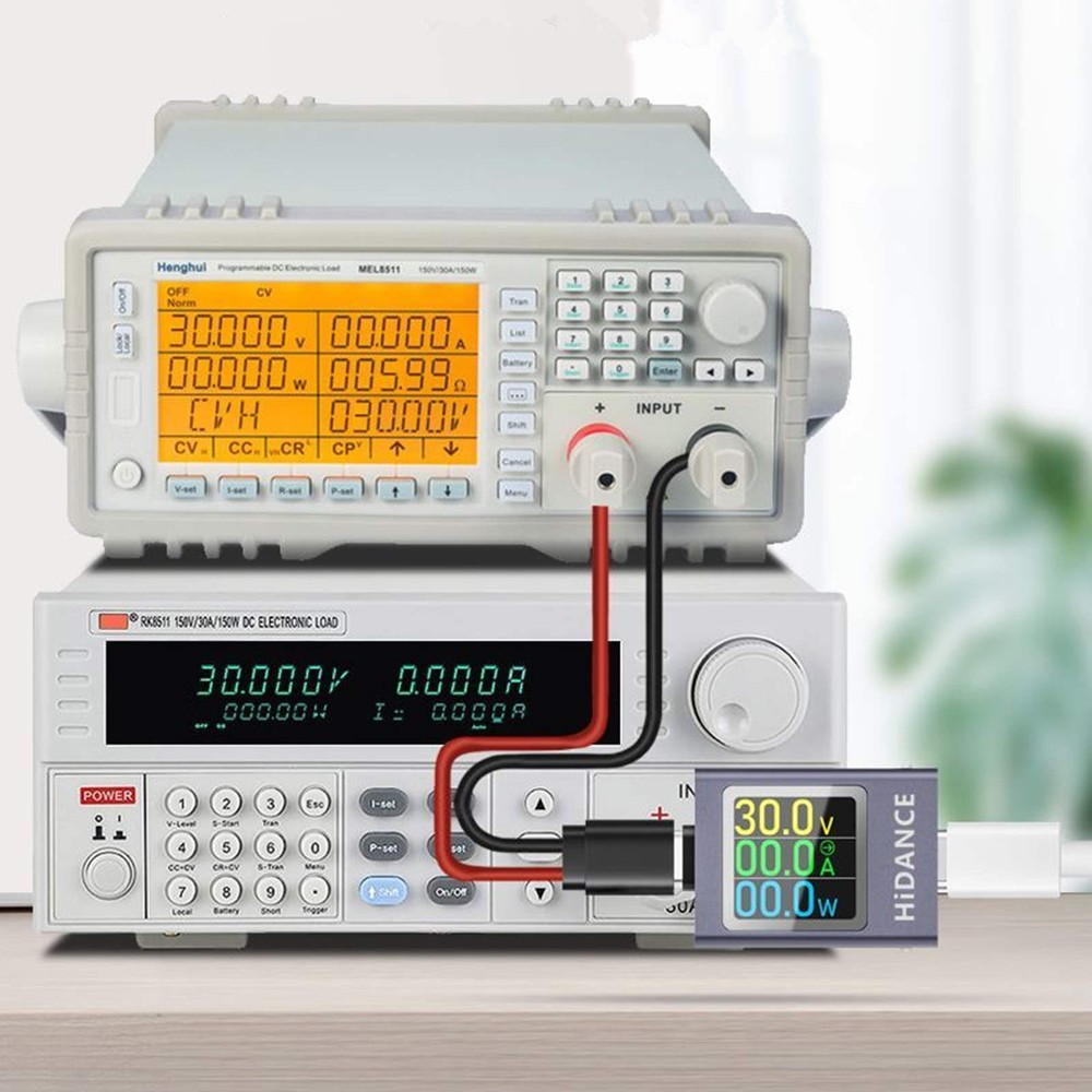 USB C Energy Capacity Tester HD Screen Offline Data Storage Wide Compatibility