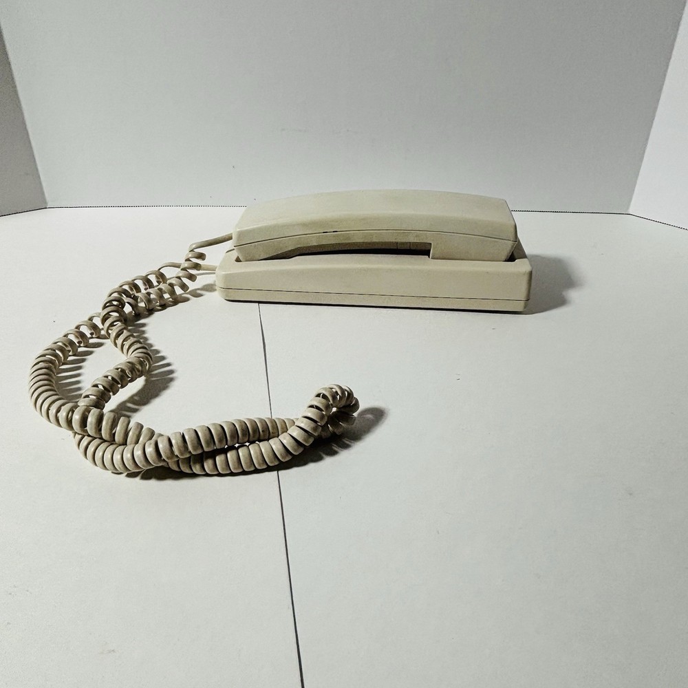 GTE Vintage Beige Wall Mount Push Button Phone Automatic Electric