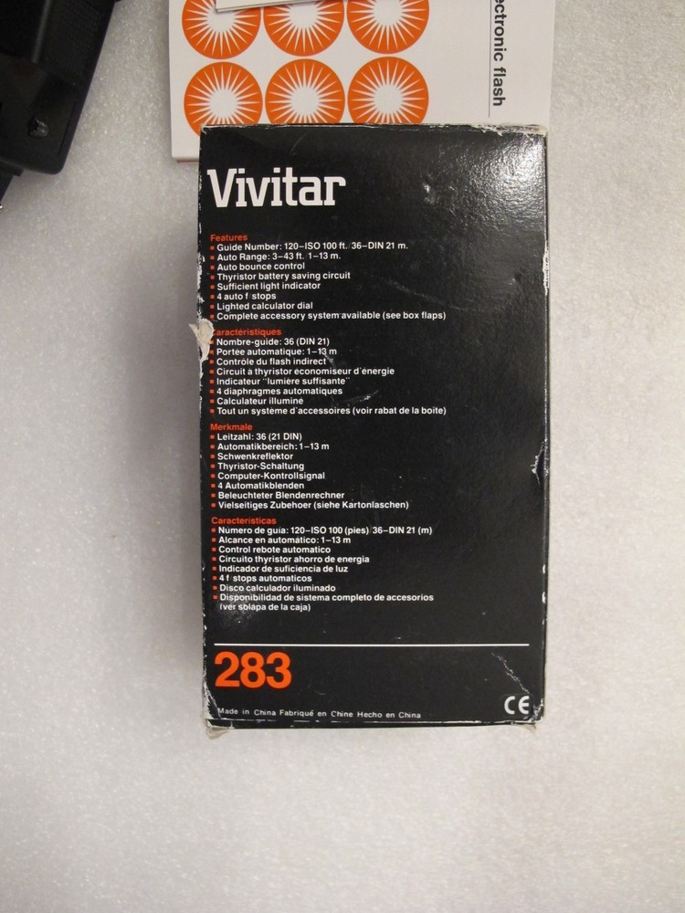 Vintage Vivitar 283 Electronic Flash - NOS