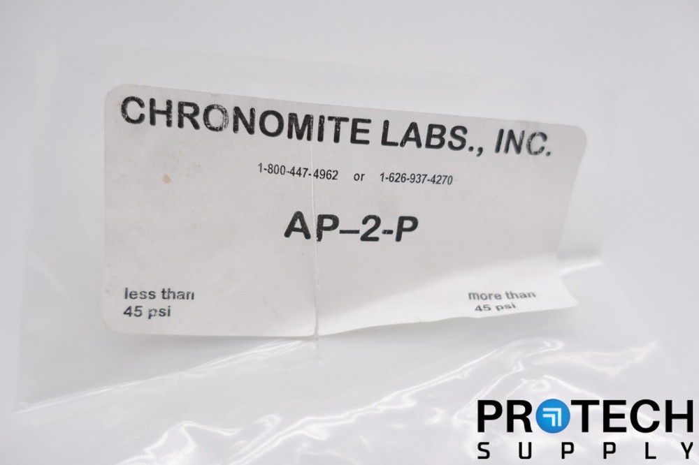 Chronomite AP-2-P Flow Control Adapter Accessory NEW