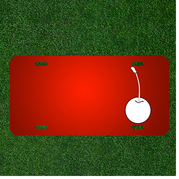 Custom Personalized License Plate With Add Names To Cherry Fruit Fresh Ripe