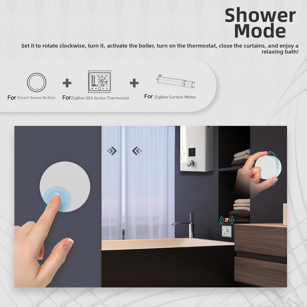 For Zigbee Smart Switch Compatible with For Tuya for Multi-Scene Control