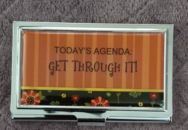 Today's Agenda: Get Through It Compact Makeup Mirror