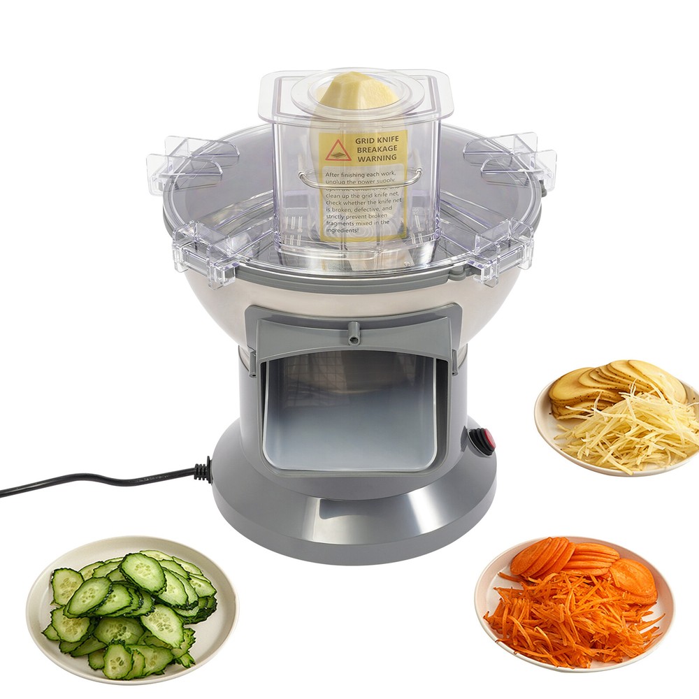 Electric 4-in-1 Vegetable Chopper Fruit Processor Dice Slice Shred Strip Cutter