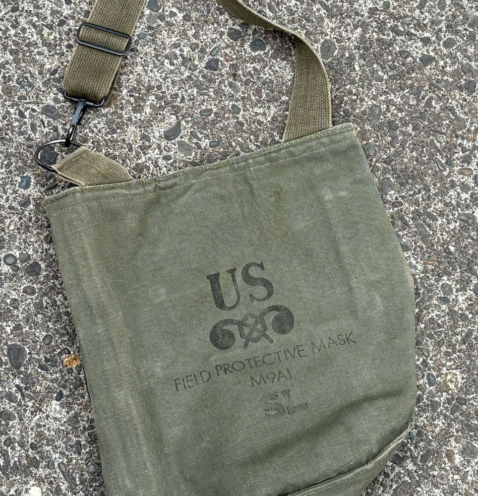 Genuine M9A1 Field Protective Mask Canvas Bag