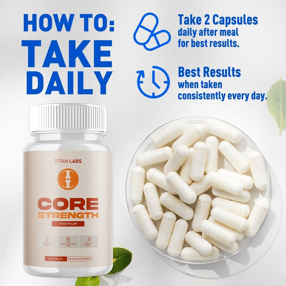 (5 Pack) Core Strength Joint Support Advanced Formula CoreStrength 300 Capsules