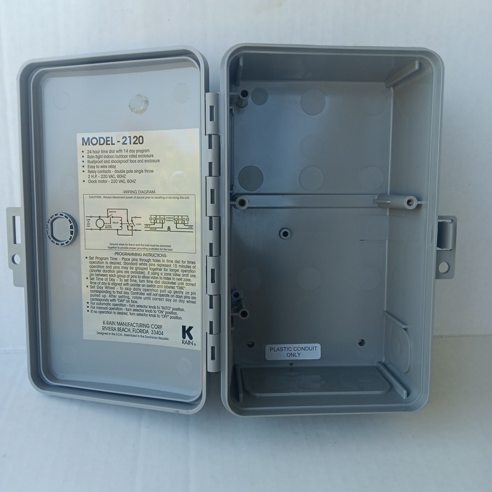 K-Rain 2120 Series Single Station Controller BOX ONLY